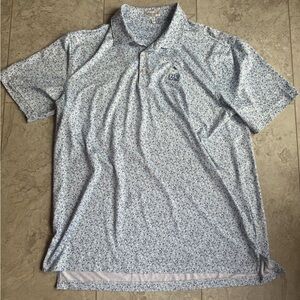 Peter Millar Light Blue Floral Polo Shirt